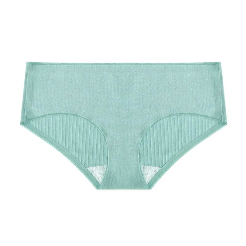 TERMEZY Women Cotton Panties Seamless Low-Rise Briefs Underwear Female Breathable 5 Color Underpants Plus Size Lingerie