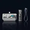 【3C CERTIFIE】Detachable Charging Module &ndash; 22.5W Fast Charging, 5000mAh Battery. Equipped with Replaceable Battery and Dual Type-C/Lightning Plugs, and Allowed on Planes