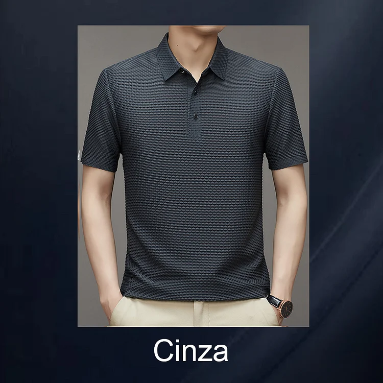 Camiseta Seda Gelada para o Verão para Homens