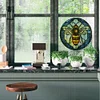 Diamonds Painting Stained Glass Bee Stickers Home Decor