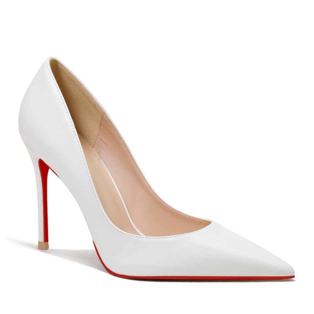 Red Bottom Matte Pumps High Heels Party Daily Women Shoes-MERUMOTE