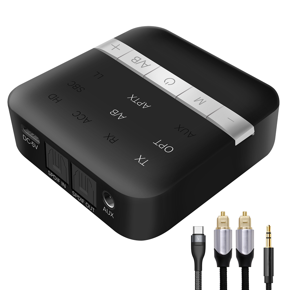 

Bluetooth 5.0 Audio Receiver Transmitter TOSLINK 3.5mm for TV Home Stereo, 501 Original