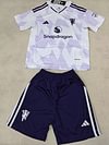 Joyfball 2025/2026 Kids Size Manchester United Away Football Shirt 1:1 Thai Quality