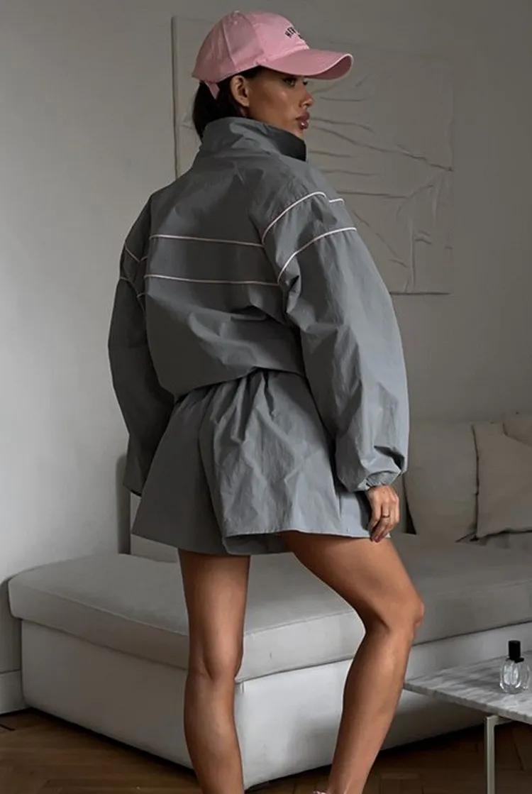 Women's Casual Summer Set Drawstring Top and Shorts