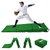 [US Local Warehouse] 88x28x6 Inch Foldable Pitching Mound with Carry Handle Baseball Pitchers Mound