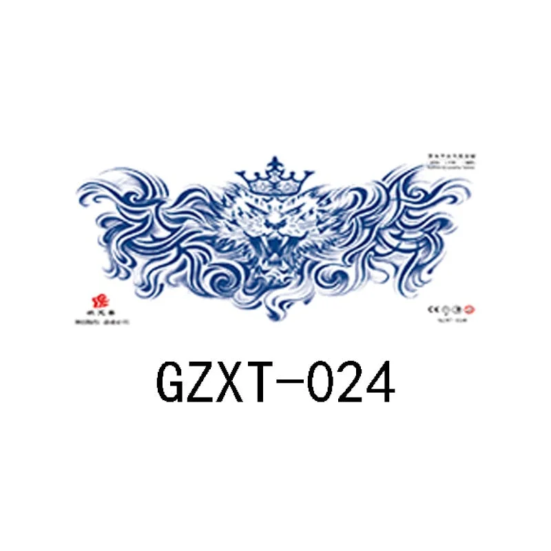 Herbal juice chest sticker tattoo sticker lasts 15 days herbal plant semi-permanent juice tattoo on chest back