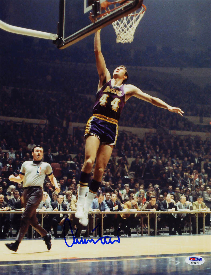 Jerry West SIGNED 11x14 Photo Poster painting Los Angeles Lakers PSA/DNA AUTOGRAPHED