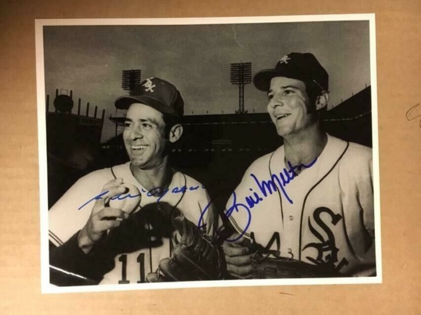 Luis Aparicio & Bill Melton Duel-Signed Vintage 8x10 White Sox Photo Poster painting with COA