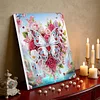Framed Diamond Painting - Special Shaped - Butterflies and Flowers (25x25cm)
