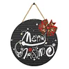 DIY Merry Christmas Welcoming Words Diamond Painting Pendant