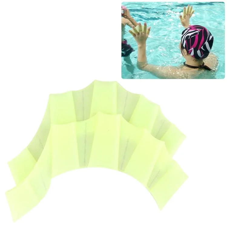 Finger Flexible Silicone Swimming Gloves 