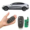 Keyless Entry Remote Flip Key Fob Replacement Compatible for Ford Mondeo Escort