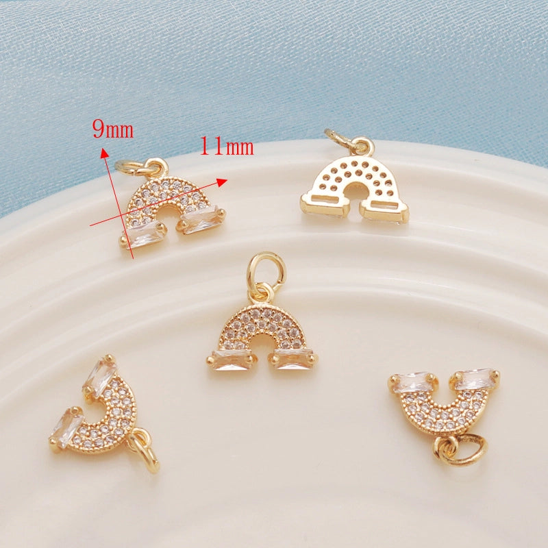 1 Piece Alloy Star Heart Shape Bow Knot Pendant