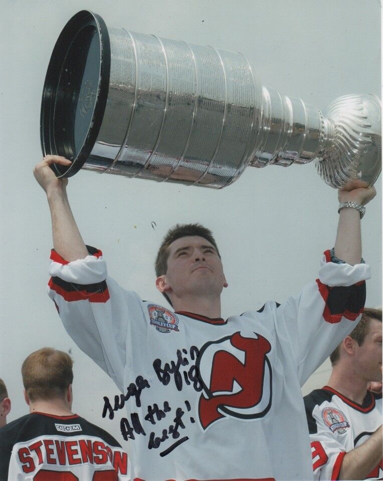 New Jersey Devils Sergei Brylin Signed Autographed 8x10 NHL Photo Poster painting COA B