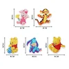 5PCS Winnie Puuh und Tigger doppelseitig - 5D DIY Craft Schlüsselanhänger