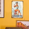 Pin Up Bathroom Girl - Vintage Metal Signs(12*16Inch)-Pin-up-girls