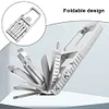  Folding Stainless Steel Multitool - Compact And Easy To Portable Pocket Tool Keychain Multitool Screwdriver Easy To Use