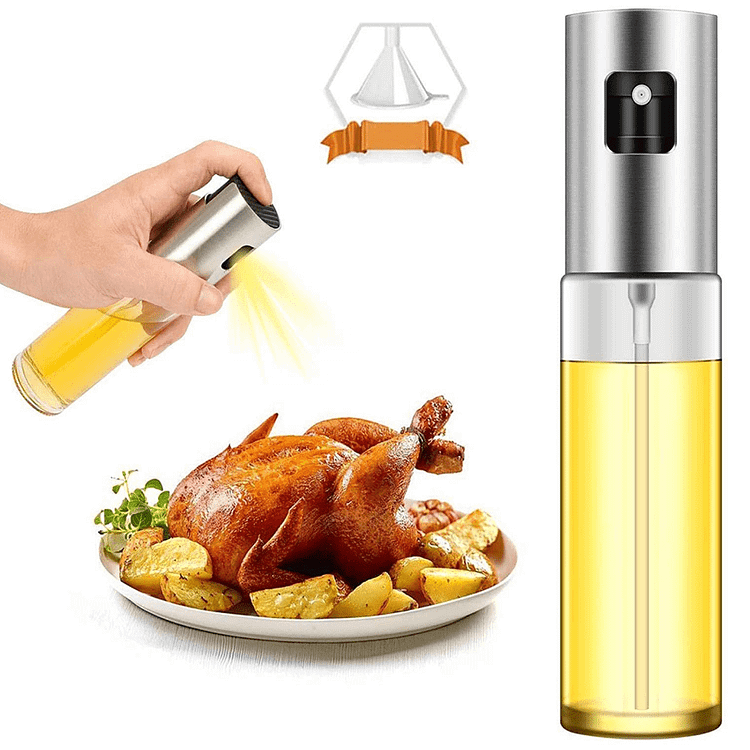 Oil Sprayer for Cooking, 100ml Oil Spray Bottle Versatile for Cooking, Baking, Roasting, Grilling