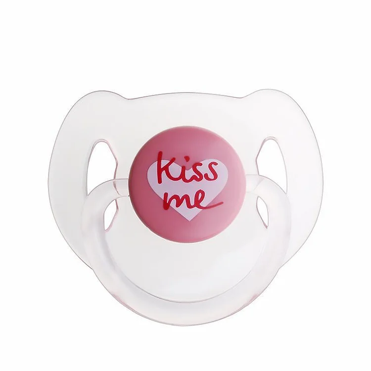  "KüssMich" transparentes Material magnetischer Schnuller - RSDP-Rebornbabypuppen-Rebornbabypuppen.de®
