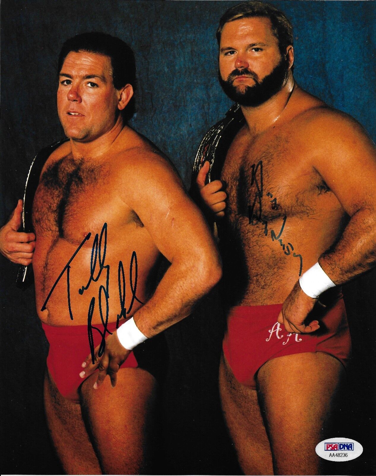 Arn Anderson & Tully Blanchard Signed WWE 8x10 Photo Poster painting PSA/DNA COA Brain Busters 1