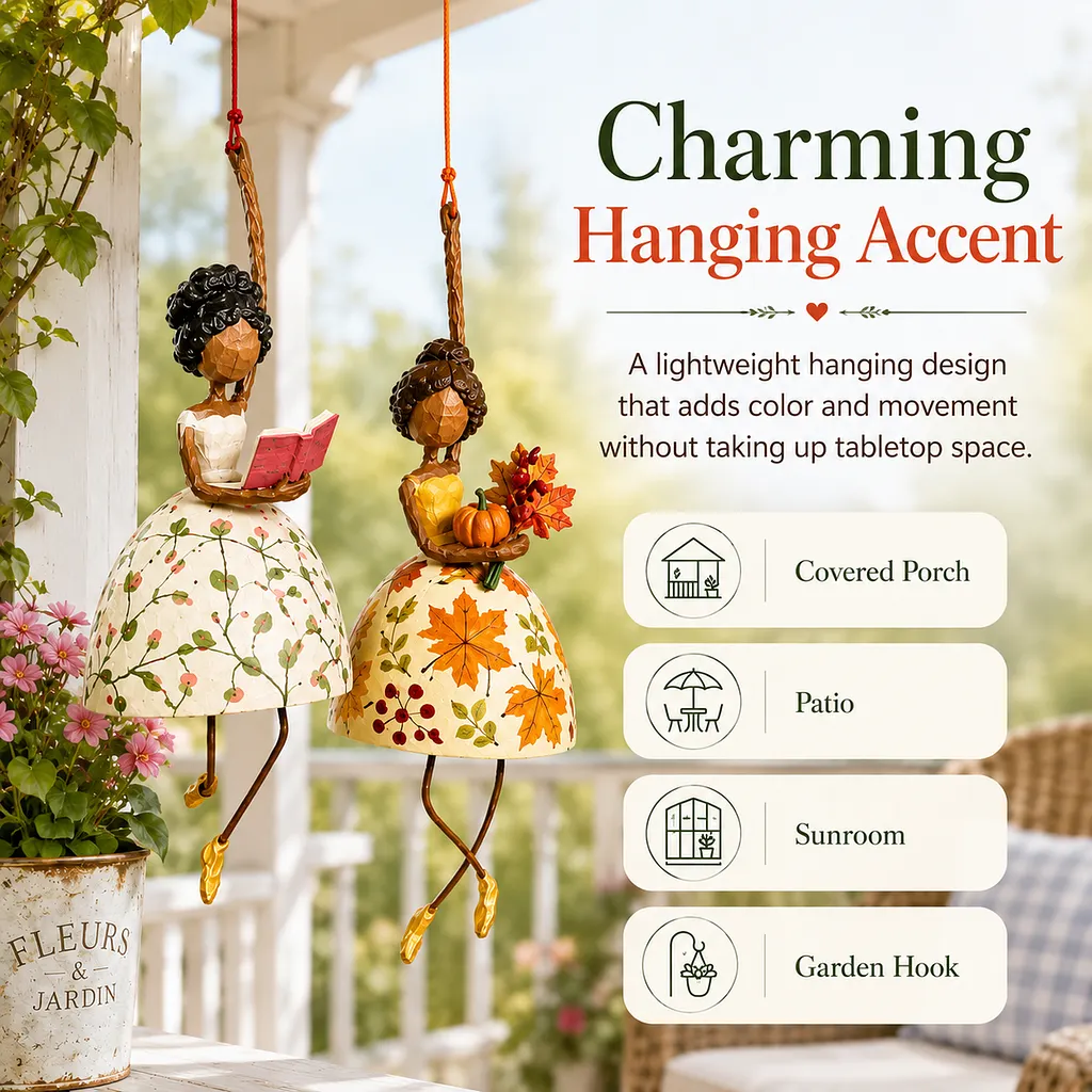 Places to hang Whimsical Dancing Lady ornament