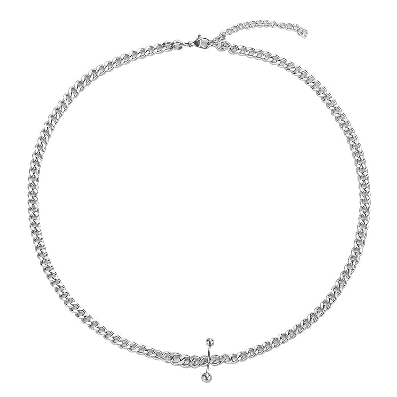 304 Stainless Steel 18K Gold Plated Hip-Hop Retro Polishing Chain Solid Color Bracelets Necklace