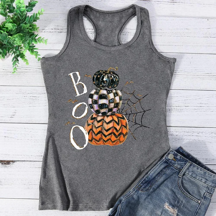Boo  Pumpkin Vest Top-Annaletters