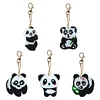 5pcs Panda Type Keychain Forme sp&eacute;ciale