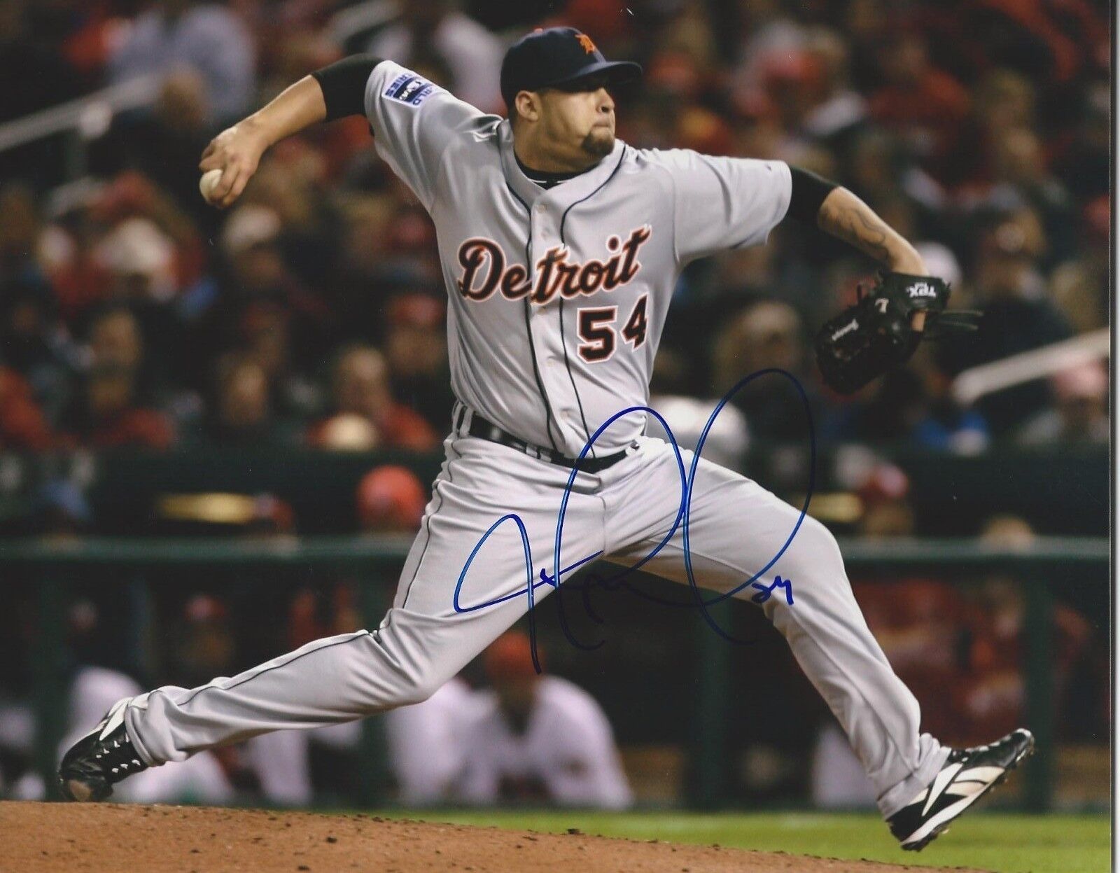 **GFA Detroit Tigers *JOEL ZUMAYA* Signed 8x10 Photo Poster painting AD1 COA**