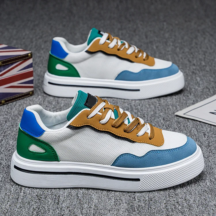 Men's Casual Lace-Up Trendy Skate Shoes