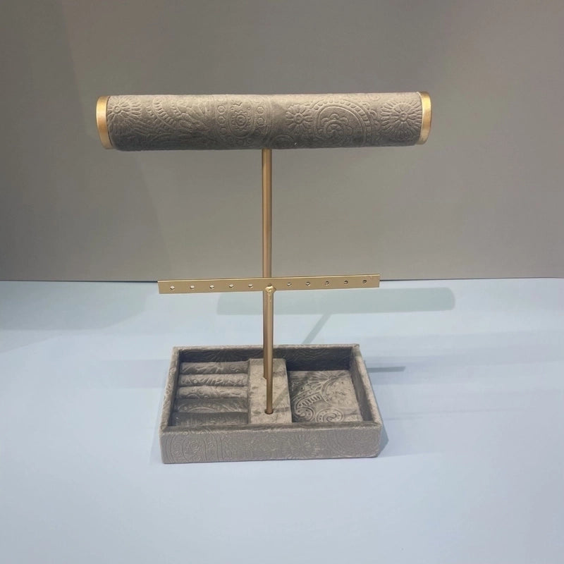 Minimalist Round Metal Spray Paint Jewelry Rack 1 Piece