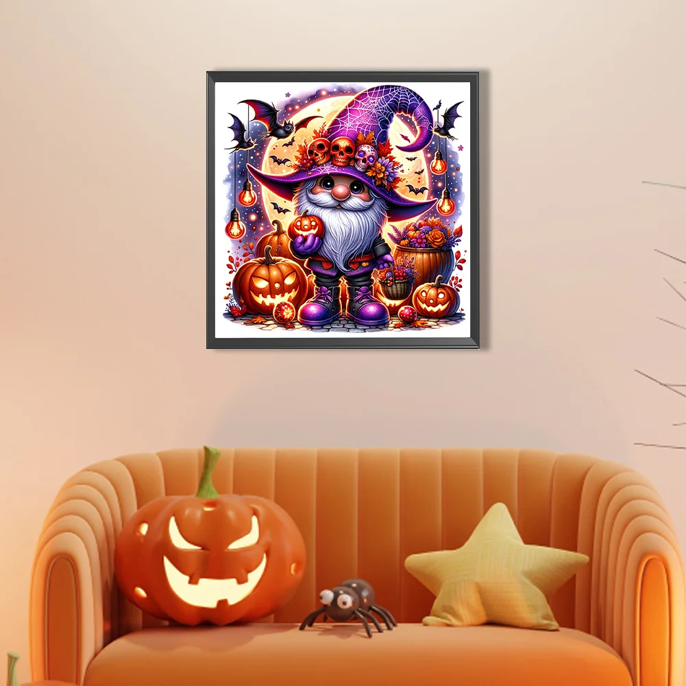 Partial AB Diamond Painting - Full Round Drill - Halloween Goblin(Canvas|45*45cm)
