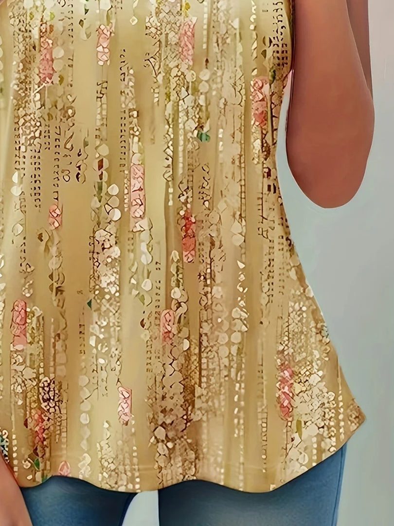 Women Half Sleeve V-neck Solid Color Dress