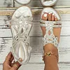 Women's Rhinestone Bohemian Beach Elastic Strap Slingback Sandals Shoes