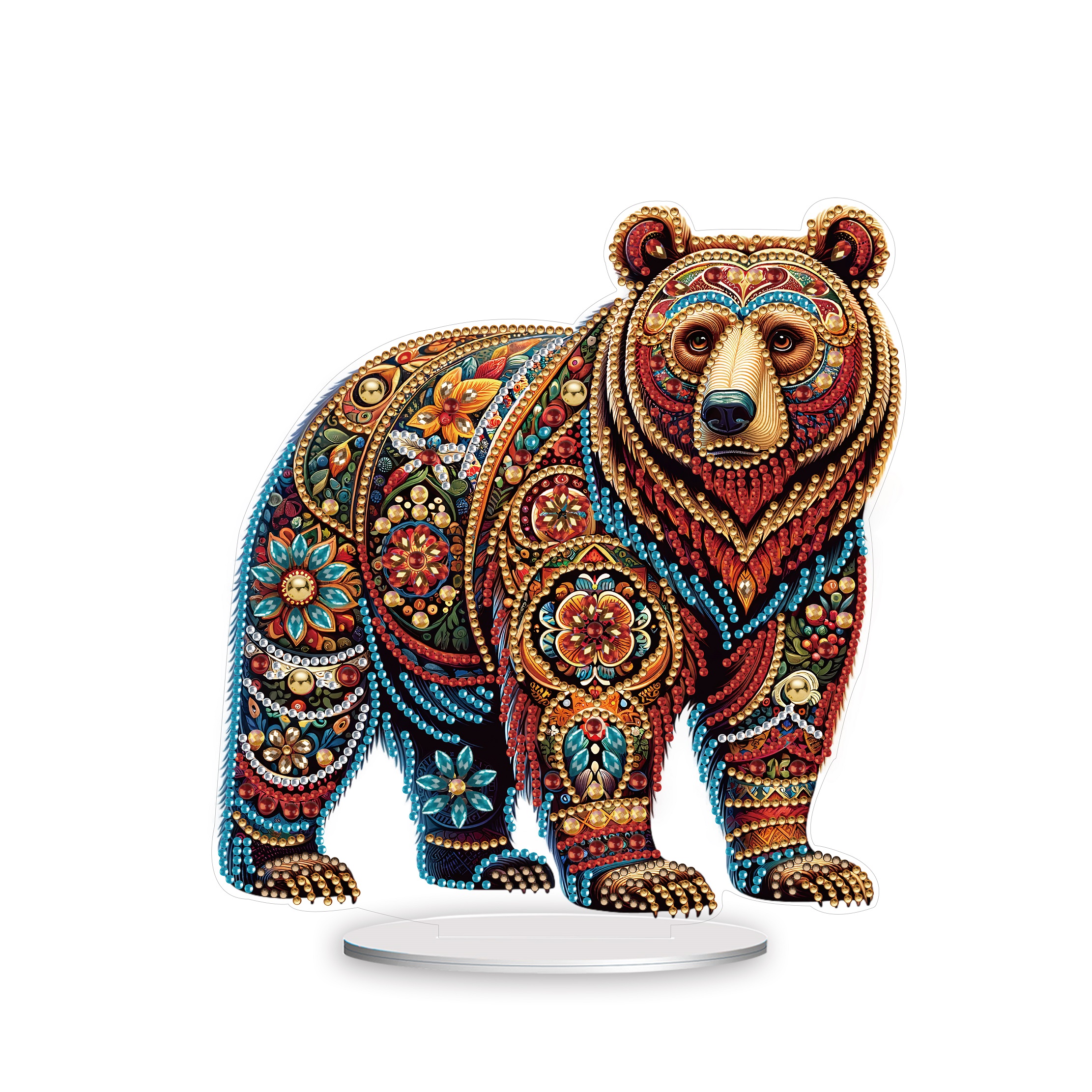 5D DIY Special Shape Diamond Painting Desk Ornament Bear Decor Kit