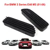 Black 1 Pair Side Grill Grille Fender Vents Replacement for BMW E46 M3 2001-2006