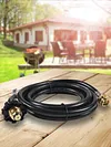 Propane Adapter Hose LP Tank 1lb To 5-20lb Converter for QCC1 Type1 Gas Grill