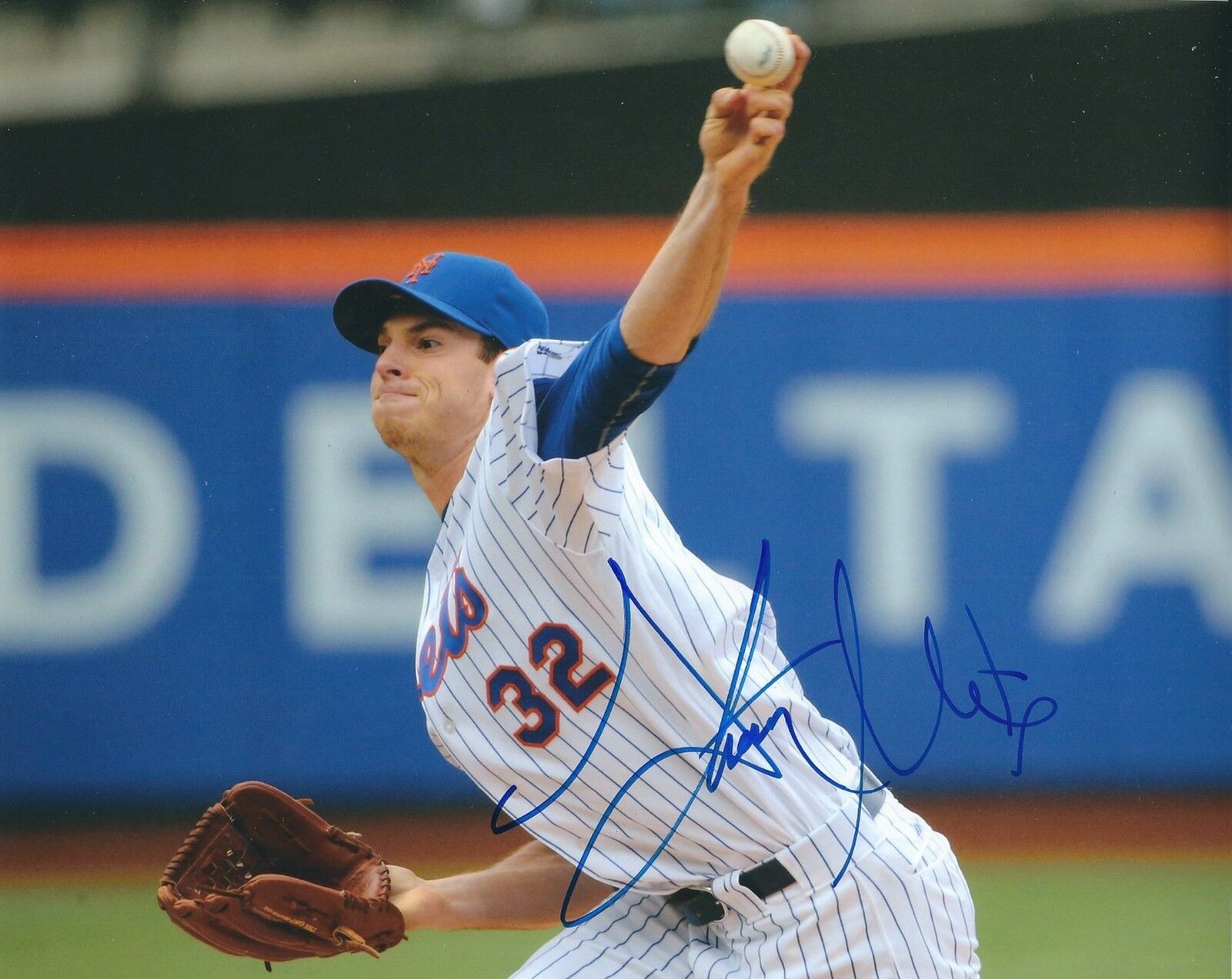 Signed 8x10 STEVEN MATZ New York Mets Autographed Photo Poster painting - COA