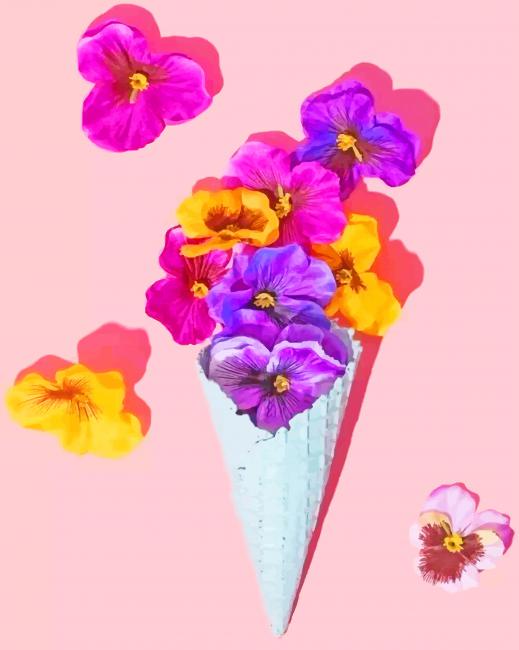 

Cone Flowers – Paint By Numbers - 40*50CM, 501 Original