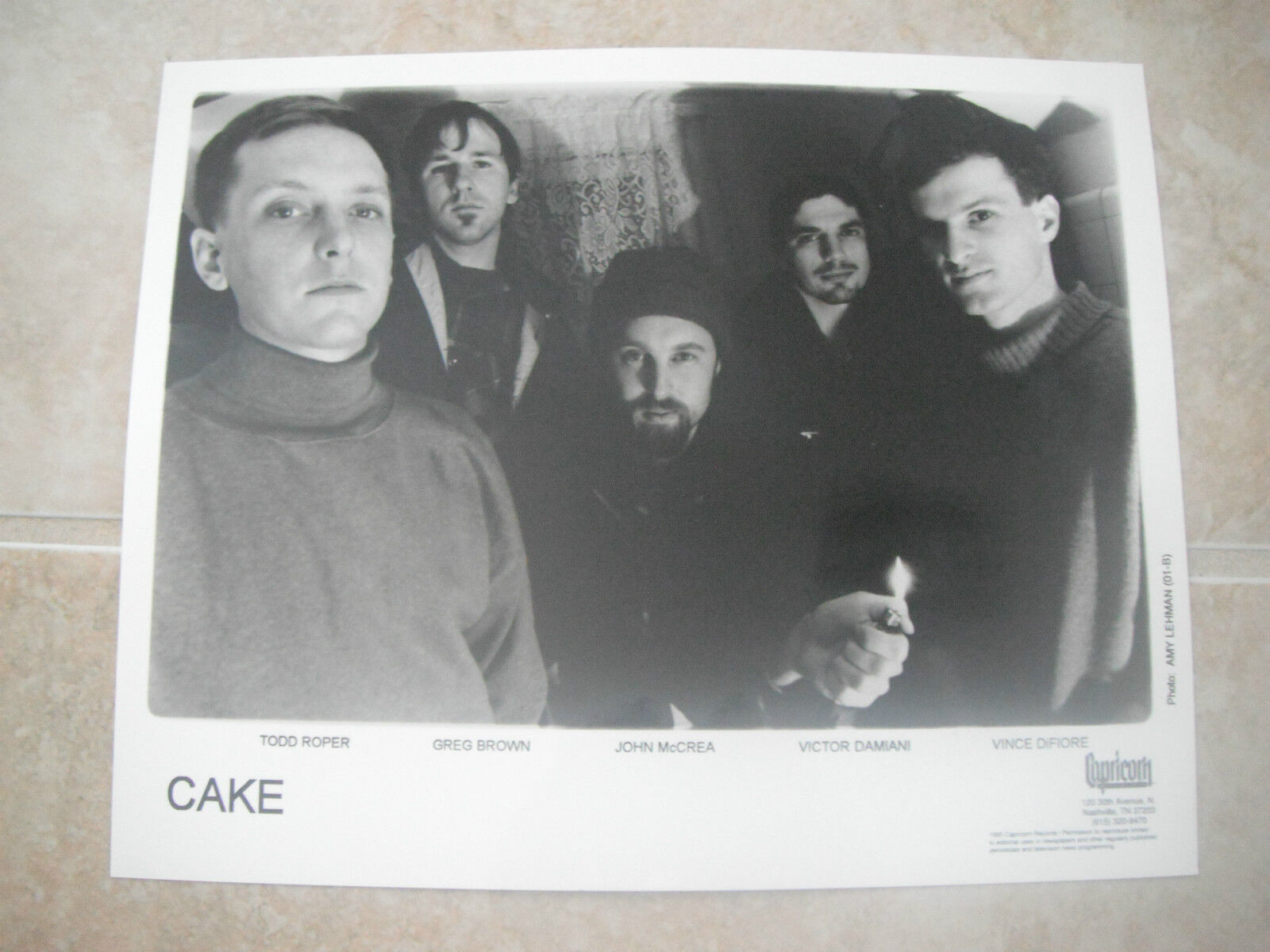 CAKE B&W 8x10 Promo Photo Poster painting Picture #2