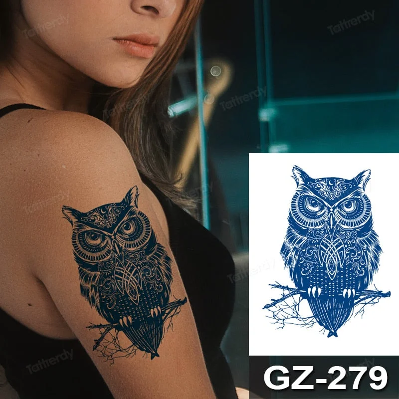 Waterproof Temporary Juice ink Sticker Triangle Star Words Feather Natural Fruit Gel Long lasting Tattoo Art for Men Women Arm