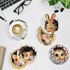 8PCS Diamond Painting Acrylic Critters in the Hole Coaster Kit with Holder