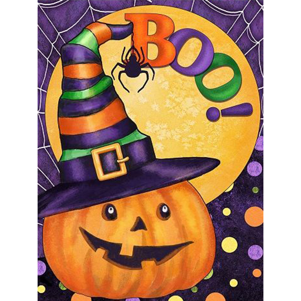 

(Multi-Size) Halloween Pumpkin - Round/Square Drill Diamond Painting - 30*40CM, Square diamond, 501 Original