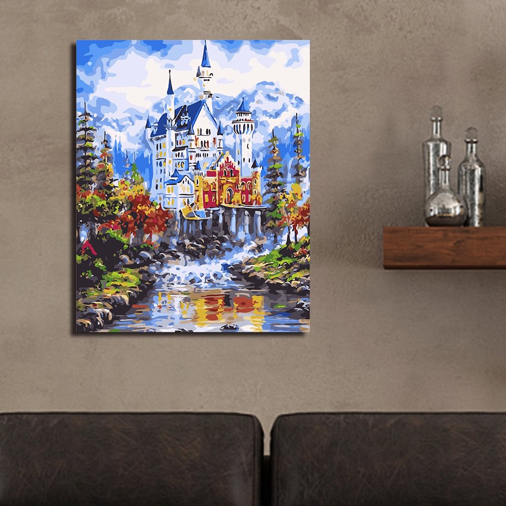 Castle-Paint By Numbers Kit(16x20in/40x50cm)