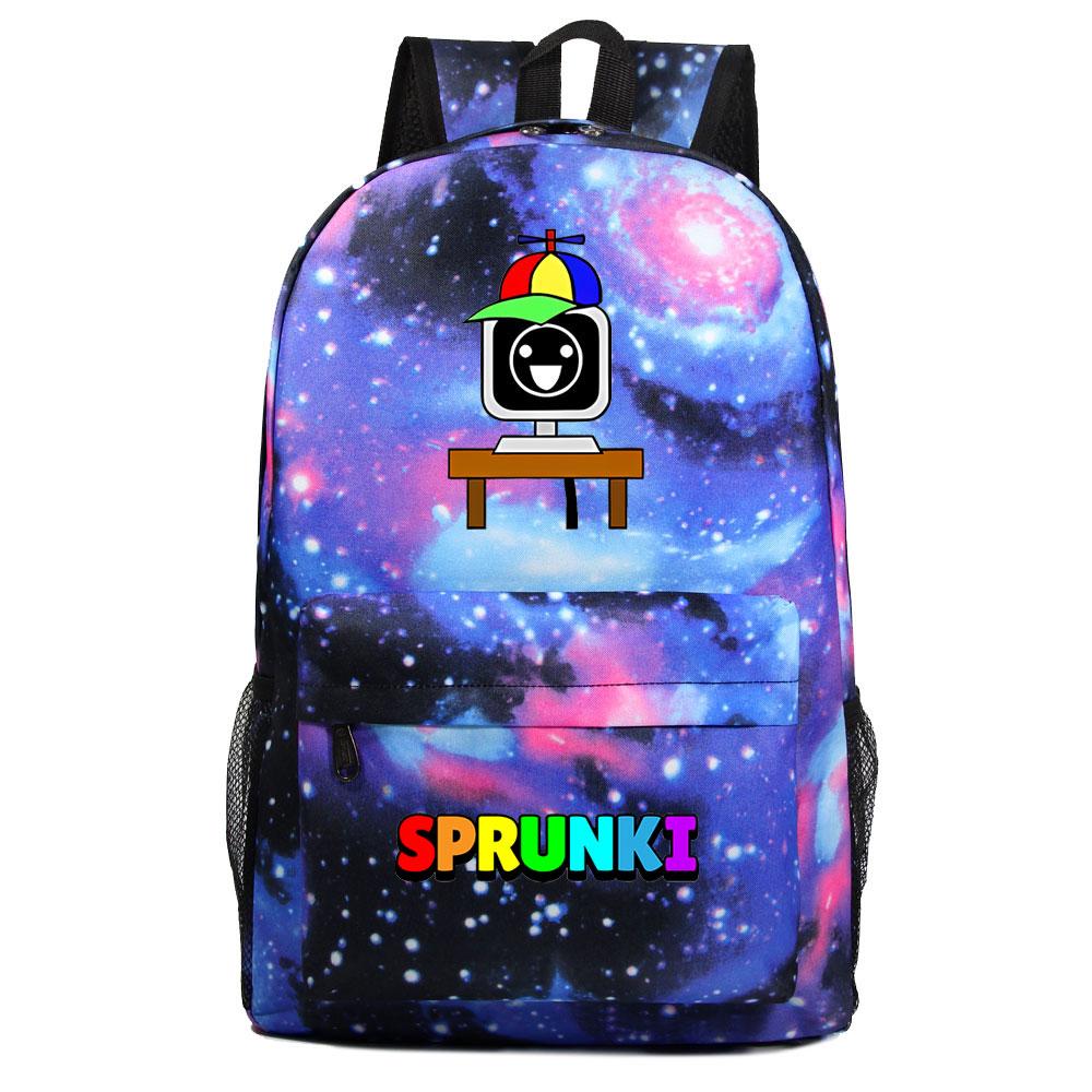 Mayoulove Sprunki Backpack Lightweight Design with Multiple Pockets for School and Outdoor Adventures-Mayoulove