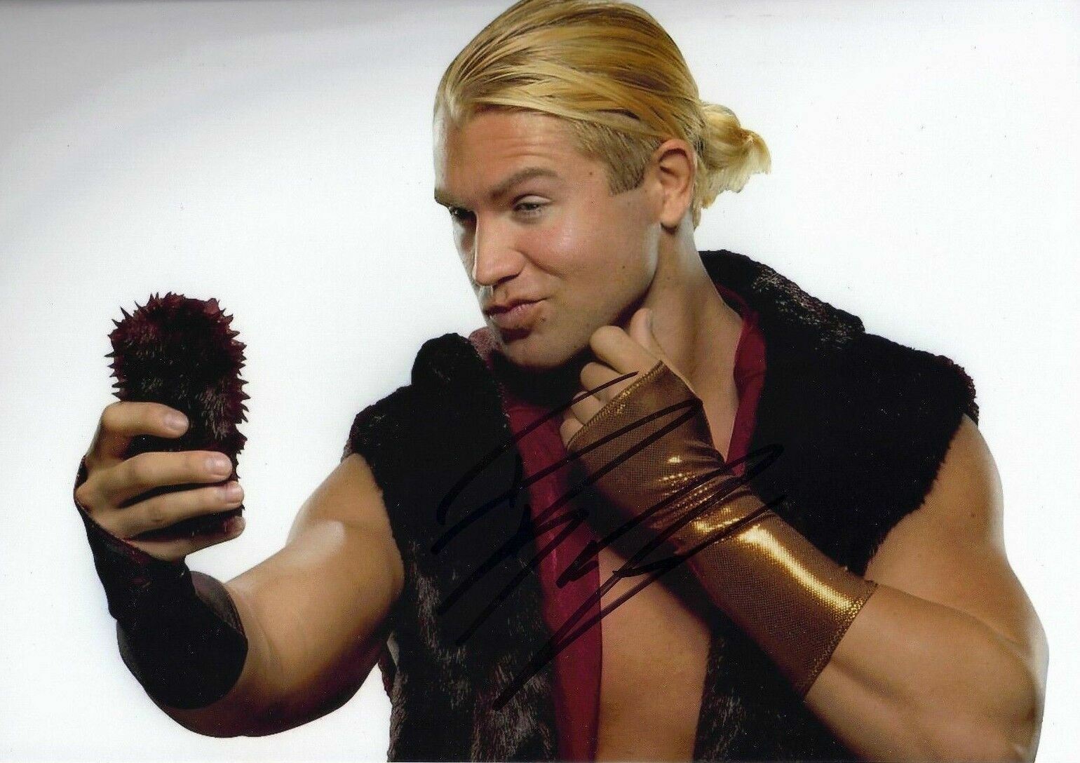 Tyler Breeze Signed 12X8 Photo Poster painting WWE UFC WWF AFTAL COA (7139)