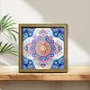 Diamond Painting Special Shaped Drill Mandala With Frame(8.46x8.46inch)