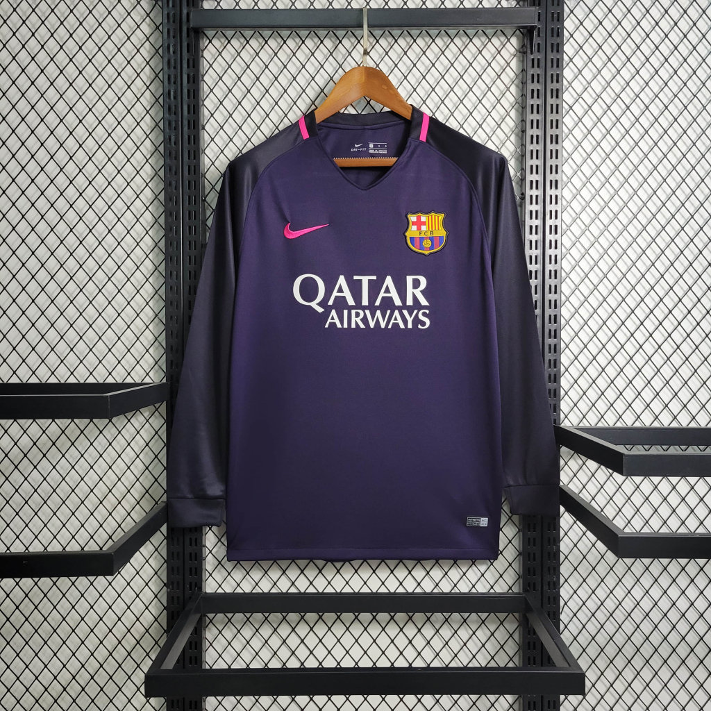 B.A.R.S.A Retro 16-17 Away Stadium Long Sleeve Jersey