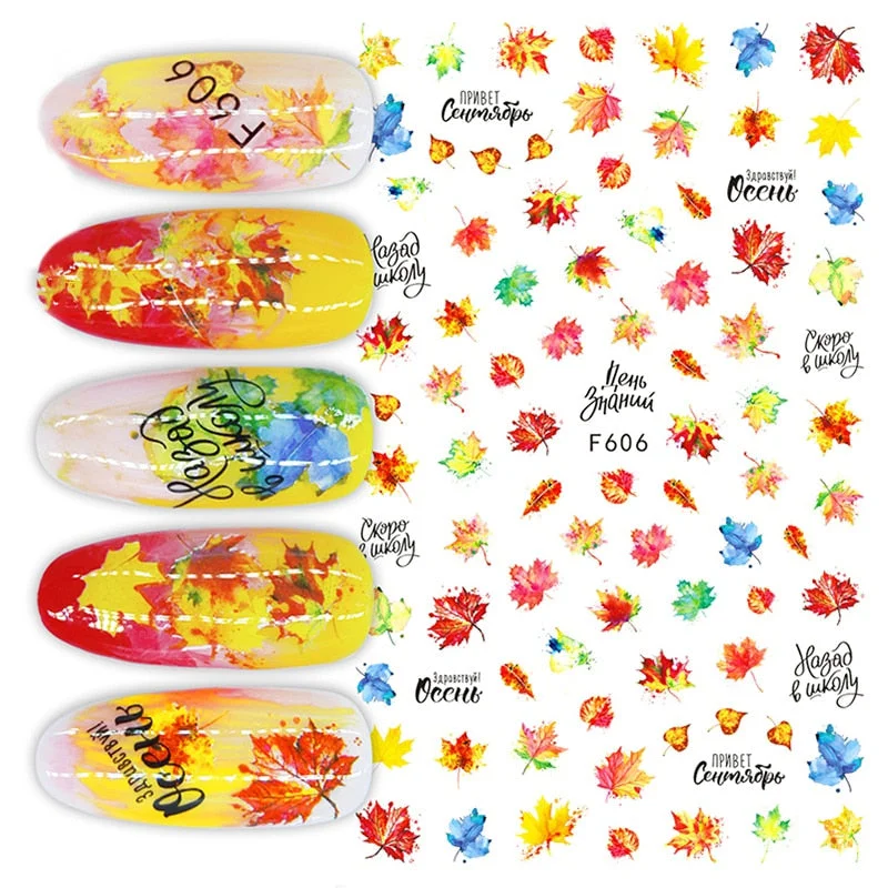 The New 3D Nail Sticker Cool English Letter Stickers For Nail Foil Love Heart Design Nails Accessories Fashion Manicures Sticker