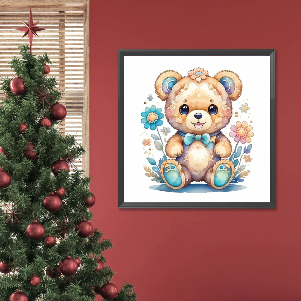 Full Round Diamond Painting 30*30cm - Bear